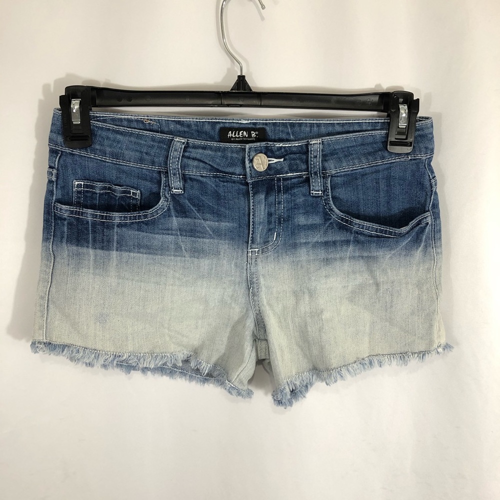 Allen B Size 4 Ombré Bleach Dipped Festival Shorts